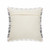 Homeroots Home Decor 20 X 20 Inches Gray White and Pink 100% Cotton Striped Zippered Pillow