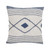 Homeroots Home Decor 20 X 20 Inches Blue and White 100% Cotton Coastal Zippered Pillow