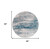 Homeroots Home Decor 5' Blue and Gray Colour Round Abstract Non Skid Area Rug