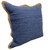 Homeroots Home Decor 20 X 20 Inches Blue and Beige Cotton Blend Zippered Pillow