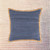 Homeroots Home Decor 20 X 20 Inches Blue and Beige Cotton Blend Zippered Pillow