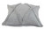 Homeroots Home Decor 18 x 18 Inch Light Gray Geometric Zippered Pillow, 100% Cotton