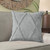 Homeroots Home Decor 18 x 18 Inch Light Gray Geometric Zippered Pillow, 100% Cotton