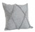 Homeroots Home Decor 18 x 18 Inch Light Gray Geometric Zippered Pillow, 100% Cotton