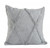 Homeroots Home Decor 18 x 18 Inch Light Gray Geometric Zippered Pillow, 100% Cotton
