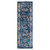 2' X 6' Blue Floral Power Loom Runner Rug - 606114768449