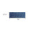 2' X 6' Navy Blue Striped Washable Runner Rug With UV Protection