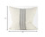 Homeroots Home Decor Off White Pillow Cover With Ash Gray Stripes, Off White and Gray, 22 x 22 Inch
