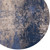 Homeroots Home Decor 5' Blue and Gray Round Abstract Non Skid Area Rug