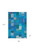 70" X 50" Blue Kantha Silk Patchwork Throw Blanket with Embroidery
