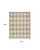 Homeroots Home Decor 8' x 10' Natural and Ivory Geometric Power Loom Washable Non Skid Area Rug