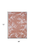 5' X 7' Red and White Oriental Non Skid Area Rug