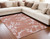 Homeroots Home Decor 5' x 7' Red and White Oriental Non Skid Area Rug