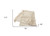 60" X 50" Cream Woven Cotton Throw Blanket with Fringe
