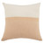 Homeroots Home Decor 18 X 18 Inches Orange and Off-White 100% Cotton Chevron Zippered Pillow