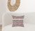 Homeroots Home Decor 18 Inch Pink and Ivory Striped Cotton Blend Zippered Pillow