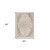 Homeroots Home Decor 8' Cream Round Medallion Power Loom Area Rug
