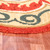 Homeroots Home Decor 6' x 6' Orange Round Wool Floral Hand Tufted Area Rug
