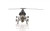 5" Green Metal Hand Painted Model Airplane Tabletop Sculpture