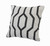 20" X 20" White And Black 100% Cotton Geometric Zippered Pillow - 606114692553