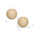 Set of Two Beige Round Flameless Designer Candle