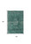 Homeroots Home Decor 6' X 8' Gray and Green Medallion Non Skid Area Rug