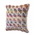 Homeroots Home Decor 20 X 20 Inches Beige Red Green Blue Yellow Orange and Pink 100% Cotton Geometric Zippered Pillow