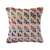 Homeroots Home Decor 20 X 20 Inches Beige Red Green Blue Yellow Orange and Pink 100% Cotton Geometric Zippered Pillow