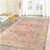 Homeroots Home Decor 5' x 7' Salmon Floral Power Loom Area Rug