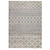 10' Gray And Ivory Geometric Shag Runner Rug