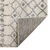 10' Gray And Ivory Geometric Shag Runner Rug