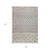 10' Gray And Ivory Geometric Shag Runner Rug