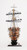 Homeroots Home Decor 29" Wood Brown HMS Victory Bow Section Hand Painted Decorative Boat
