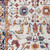 6' Ivory Navy and Orange Floral Power Loom Runner Rug