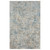 2' X 3' Blue and Ivory Abstract Area Rug Viscose Decor