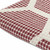 60" X 50" Red Woven Cotton Geometric Throw Blanket with Fringe