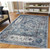 4' x 6' Gray Medallion Power Loom Area Rug