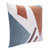 Homeroots Home Decor 24 X 24 Inches Brown Blue and Off-White 100% Cotton Abstract Zippered Pillow