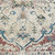 2' X 3' Ivory Blue and Gray Oriental Distressed Area Rug With Fringe