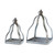 Homeroots Home Decor Set Of Two Gray Flameless Floor Lantern Candle Holder