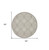 8' Gray Round Floral Power Loom Area Rug