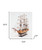 Homeroots Home Decor 20" Wood Brown 1797 USS Constitution Hand Painted Decorative Boat