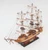 Homeroots Home Decor 20" Wood Brown 1797 USS Constitution Hand Painted Decorative Boat