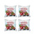 Homeroots Home Decor Set of 4 Merry Christmas Vintage Red Car Pillow Covers, 18x18 Inches, Set of 4