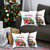 Homeroots Home Decor Set of 4 Merry Christmas Vintage Red Car Pillow Covers, 18x18 Inches, Set of 4