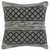 Homeroots Home Decor 20 X 20 Inches Gray and Black 100% Cotton Geometric Zippered Pillow
