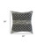 Homeroots Home Decor 20 X 20 Inches Gray and Black 100% Cotton Geometric Zippered Pillow