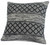 Homeroots Home Decor 20 X 20 Inches Gray and Black 100% Cotton Geometric Zippered Pillow