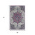 5' X 7' Pink Gray And Blue Area Rug