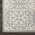Homeroots Home Decor 7' X 10' Gray Floral Power Loom Area Rug